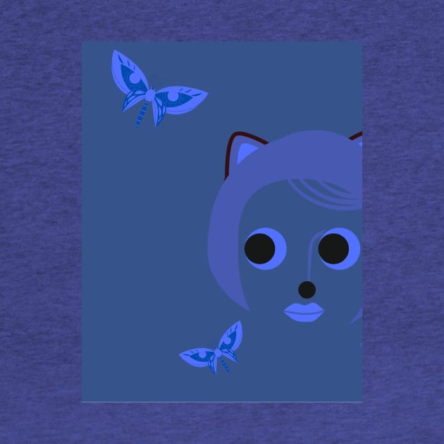 BlueCat by Doodle.Bug.Tees